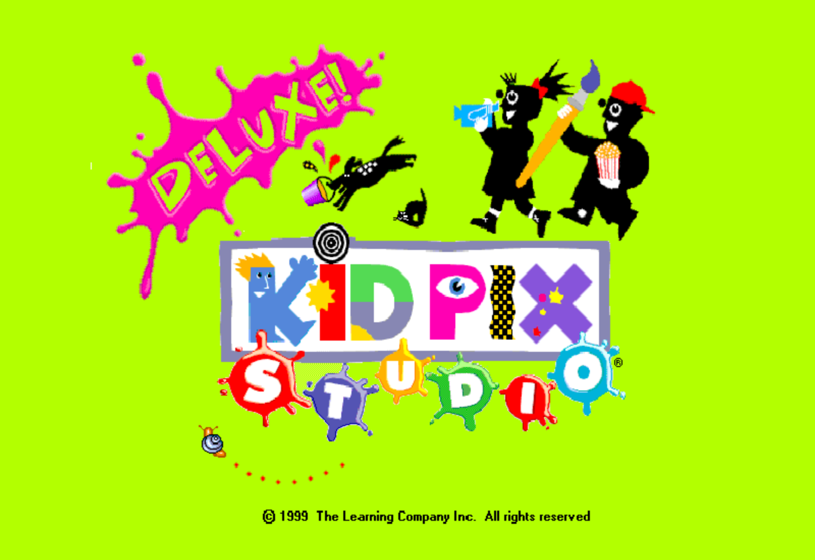 iconic Kid Pix Studio Deluxe splash screen